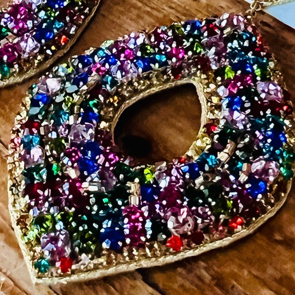 NWT Deepa Gurnani Luxe Beaded Crystal Chandeliers - Picture 6 of 16